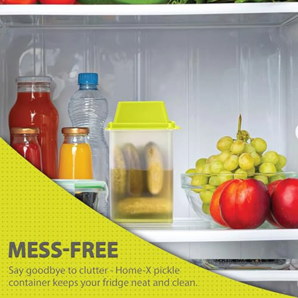 Large Capacity Sealed Storage Container For Kimchi &  For Pickles Plastic Storage Jar With Lid&Strainer For Home Kitchen