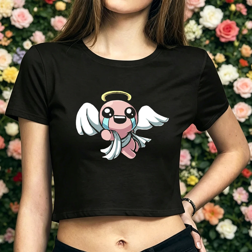 the Binding of Isaac cropped top teen streetwear vintage kawaii tshirt jojifuku manga anime scene  dollette