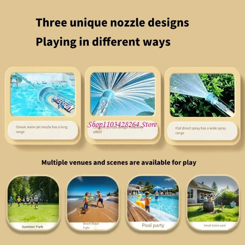 

Вытащить дизайн водяной пушки с водой Soaker Toy Toy Water Toy для детей и семейного развлечения бассейн пляжный водяной