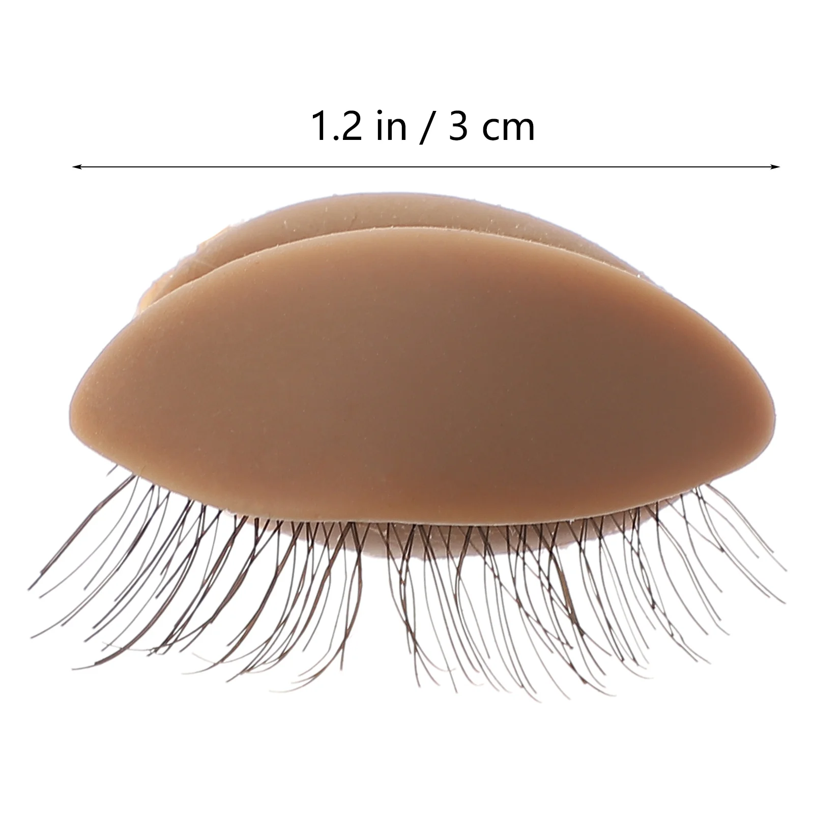 หัวฝึกต่อขนตา 3 คู่ ซิลิโคนเปลี่ยนได้ อุปกรณ์ฝึกแต่งหน้า ชุดฝึกต่อขนตา ป้องกันคราบ