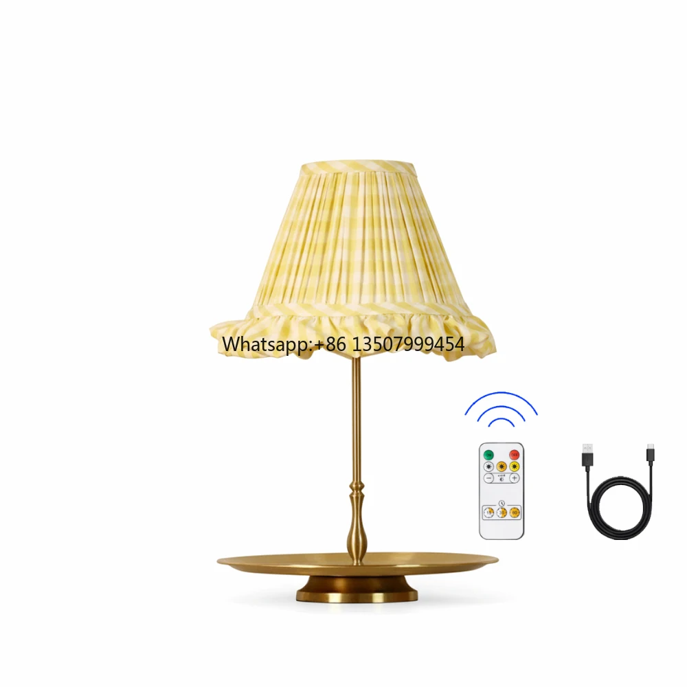 

Wireless Food-grade 304 Stainless Steel Modern LED Tray Table Lamp Touch Control 5000mAh Battery E14 Base for Hotels Restaurants
