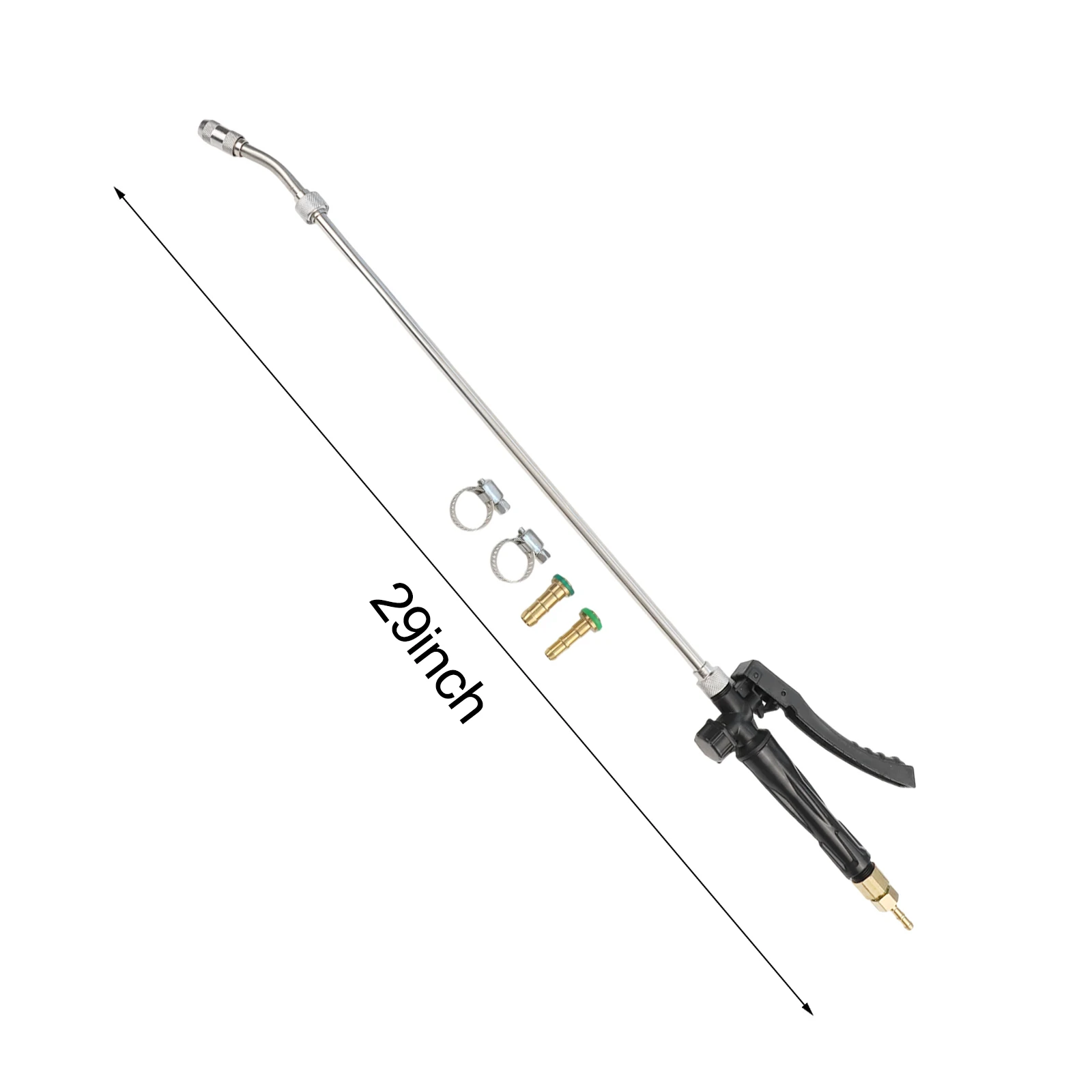 29 inch Sprayer Wand Designed for Car Wash and Garden Applications with Adjustable Spray Pattern and Lockable Handle