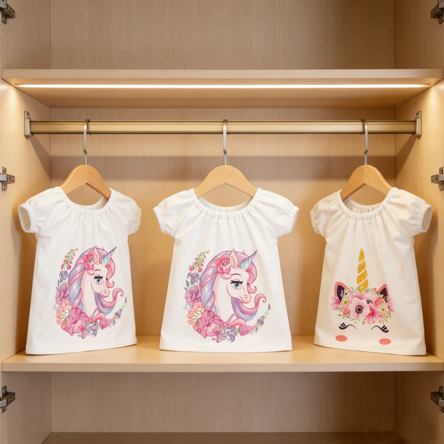 

Милые аксессуары для кукол в виде единорога белого цвета, платье, одежда с новым принтом для куклы-новорожденного 43 см, 18-дюймовая американская, стандартная игрушка «сделай сам»