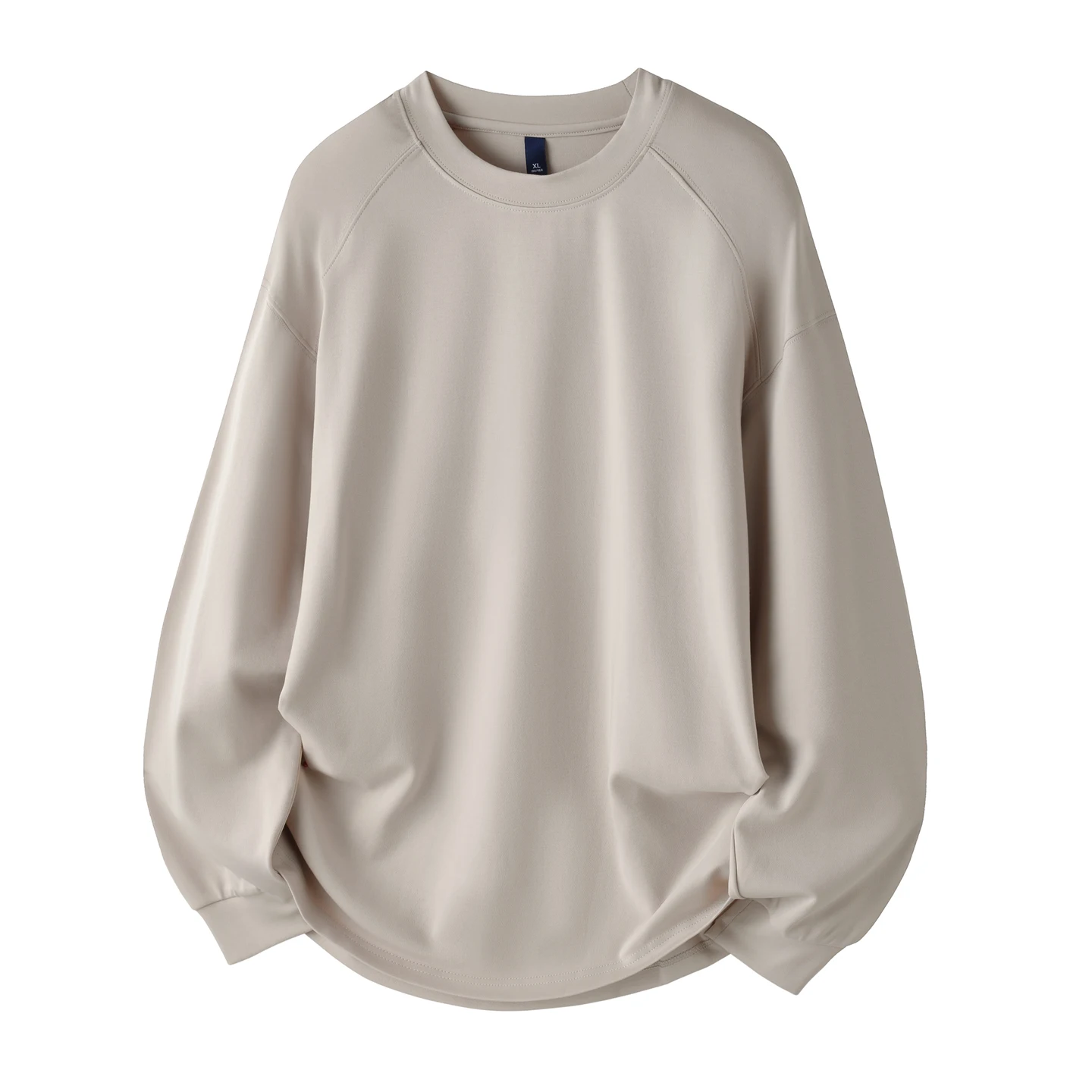 

Мужская свободная футболка из модала с длинным рукавом, повседневная базовая однотонная толстовка, дышащая, влагоотводящая, теплая, молодежная, осень 2025