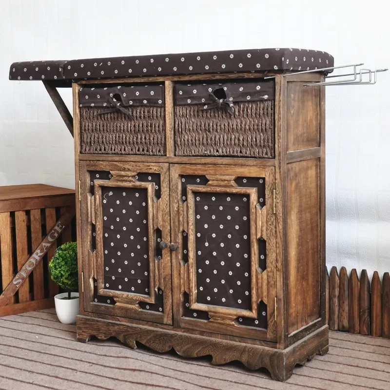 For Cross-border Creative Ironing Board Multi-purpose Household Folding Ironing Wardrobe Ironing Table Storage Cabinet