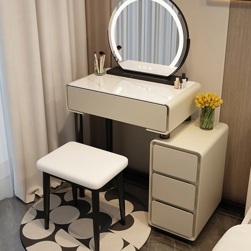 

Modern Dressing Table Bedroom Corner Computer Vanity Storage Cabinet Table Multifunction Coiffeuses De Chambre Dresser Furniture