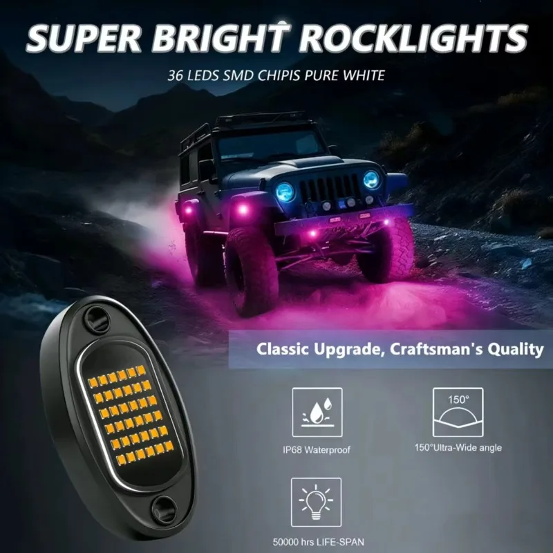 Tech LED Single-color Rock Lamp X 36  Neon Underglow Lights