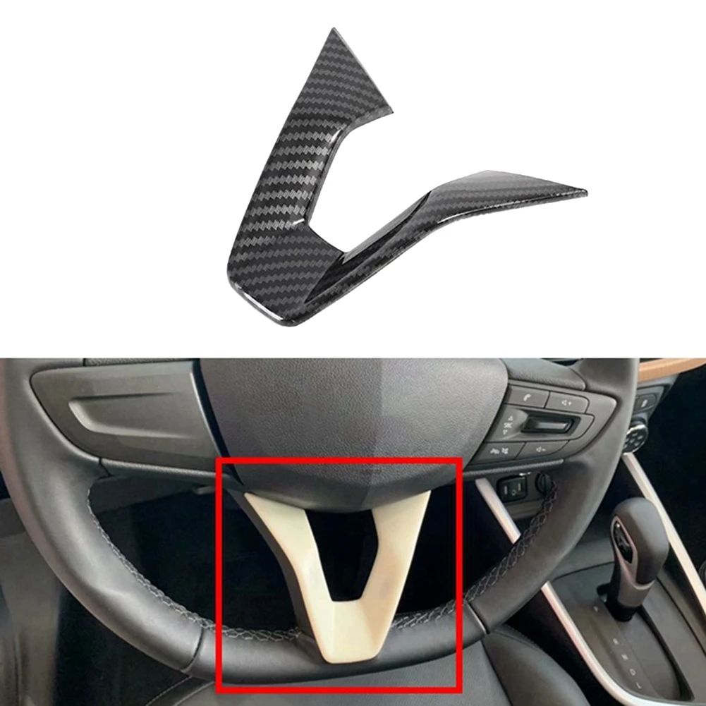 Carbon Fiber Car Steering Wheel Cover Trim Accessories for Chevrolet Onix 2019-2021