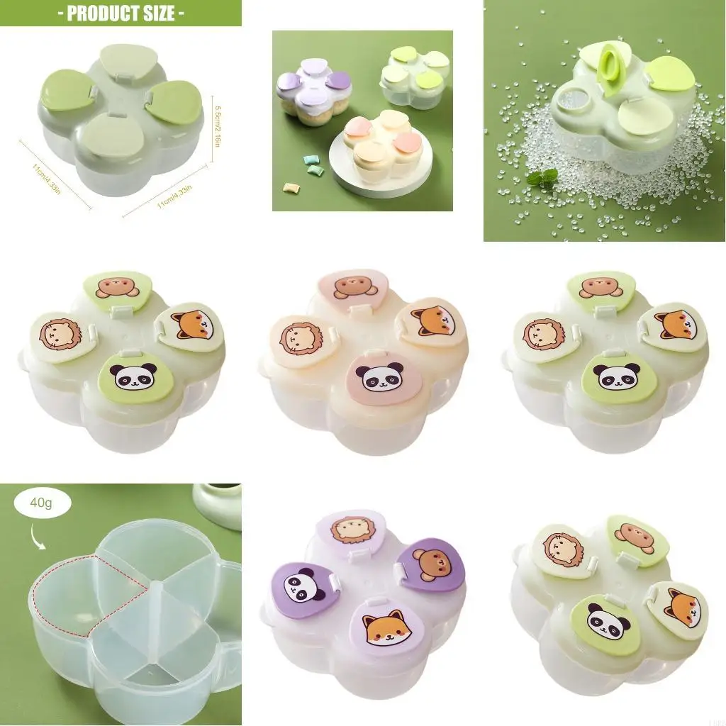 

Многофункциональный ящик для хранения формулы с вращающейся крышкой и набором ложек для домашнего спортзала ежедневно L8RB