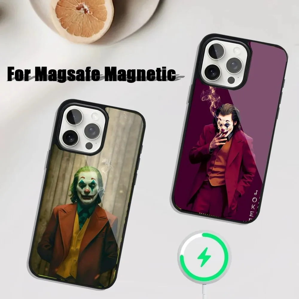 Happy F-Face J-JokerS Phone Case For iPhone 16,15,14,13,12,11,Plus,Pro,Max Mini Magsafe Magnetic Wireless Charging