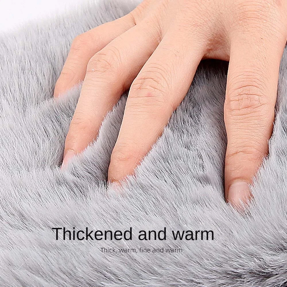 الساقين الباردة القديمة منصات الركبة الدافئة إصابة الانتعاش الرياضة الملحقات ضغط الركبة وسادة سميكة الفراء الصوف التقليد