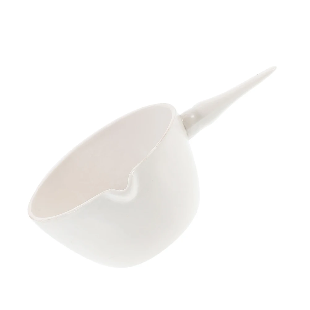 

Round Ceramic Evaporating Basin Evaporating Dish Laboratory Use Heat Resistant Evaporation Container with Handle for School Home