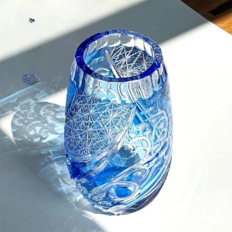 Branches crystal vase handmade products carving gold oak, rosewood, ebony, white pear