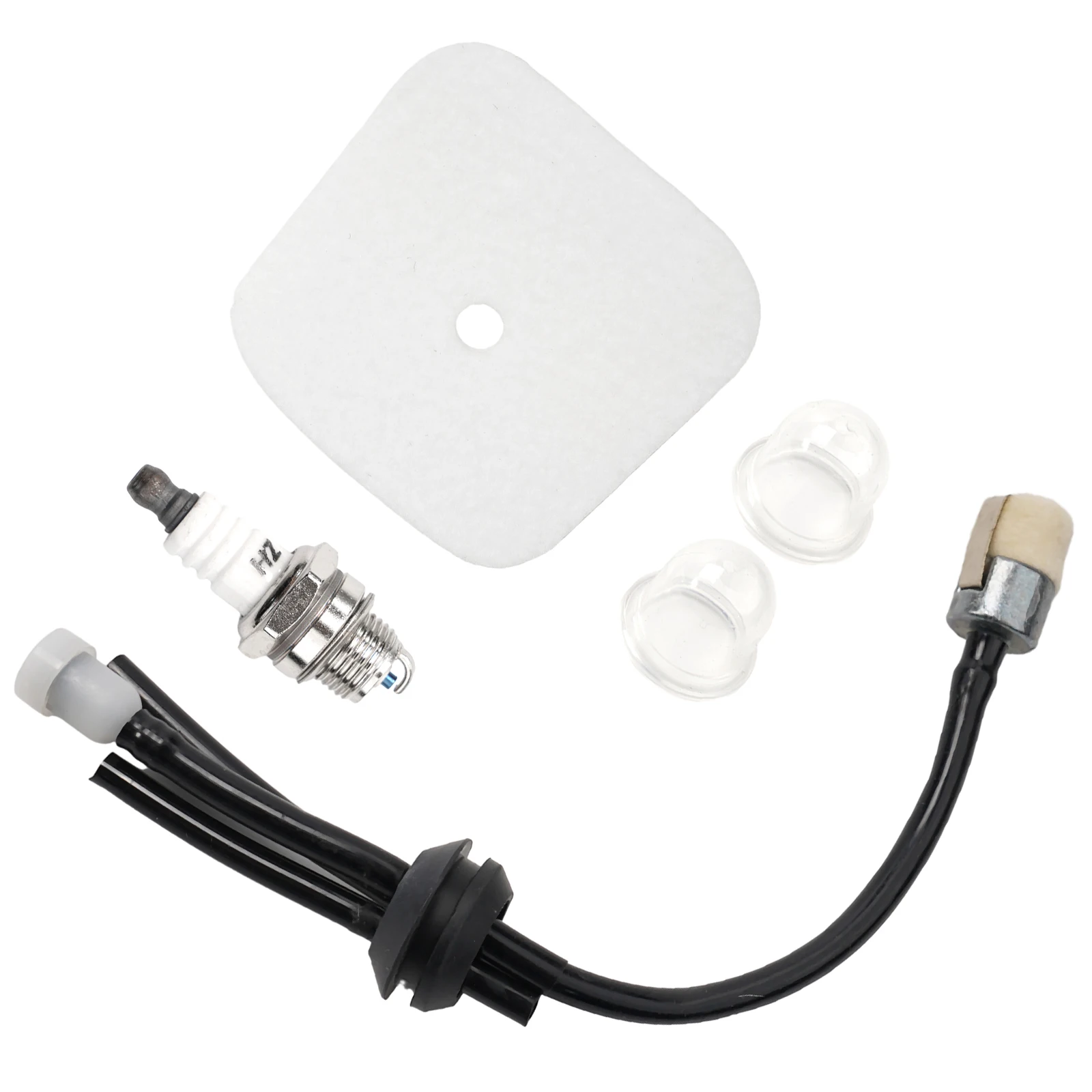 Air Filter Assembly with Fuel Lines and For Primer Bulb for Mantis 7222M 7920 7924 Tiller Compatible with Two-Cycle Engines