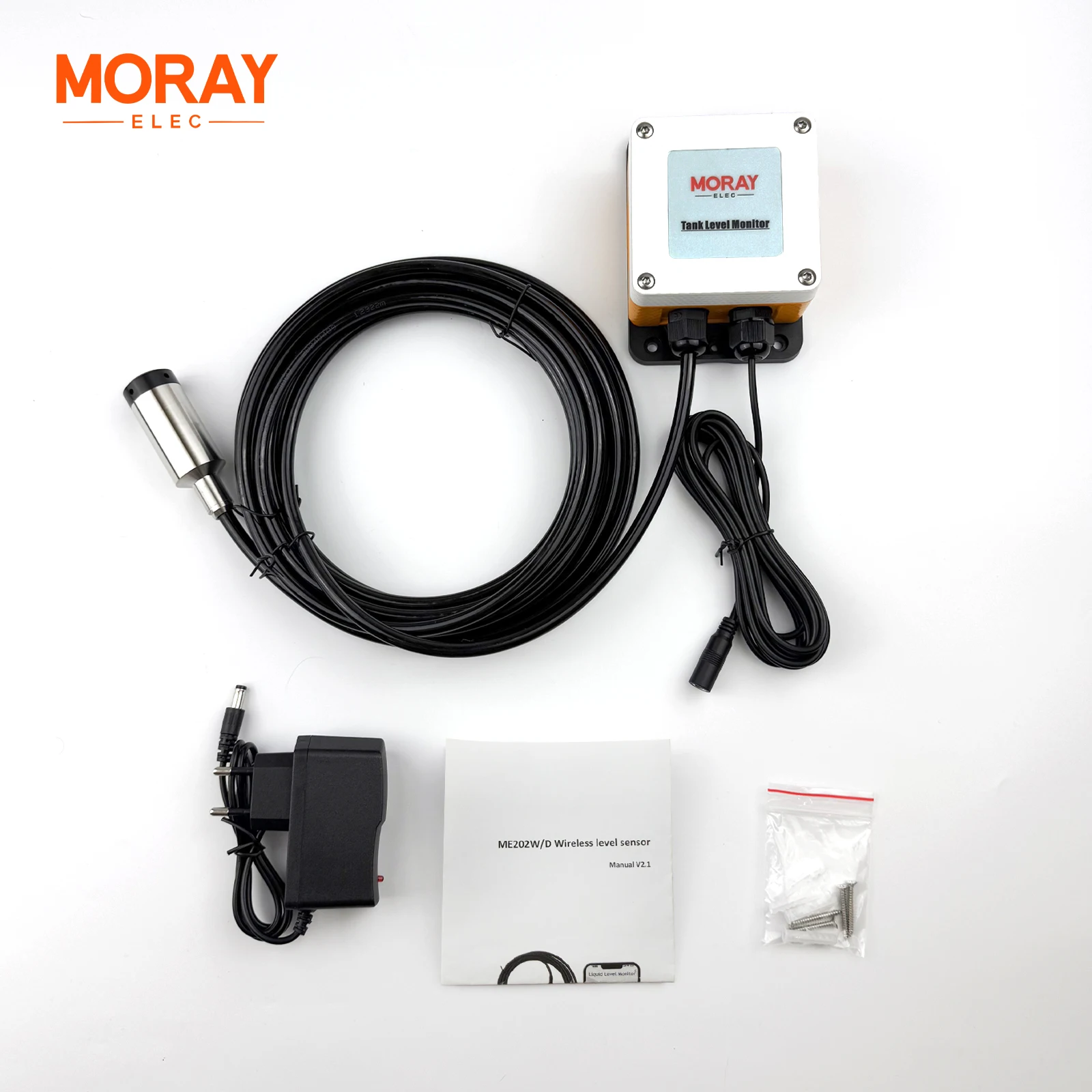 Morayelec ME202W 10M Smartlife Submersible Tuya App Liquid Level Alarm System Time Reminder Wifi Sensor Water Level Sensor
