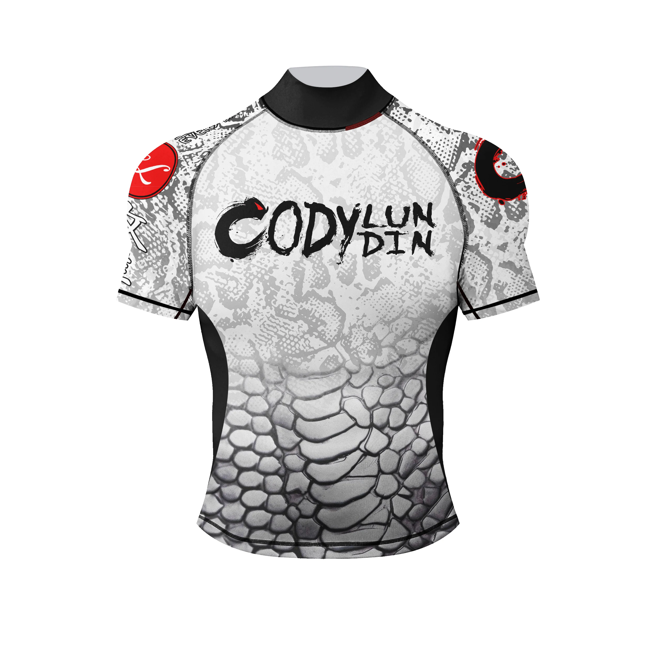 Cody Lundin Store 3D Print Men's High Round Neck Jiu Jitsu BJJ Tees Big Stretch Kickboxing Rush Guards Fitness Sporting Blouses