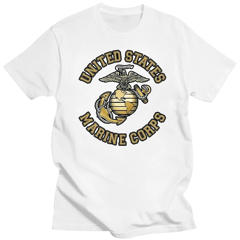 Printed Tees Male Harajuku Top Fitness Brand Clothing T-shirt Shirt Marine Corps Us Militar Armee Army Fun Tee Shirt