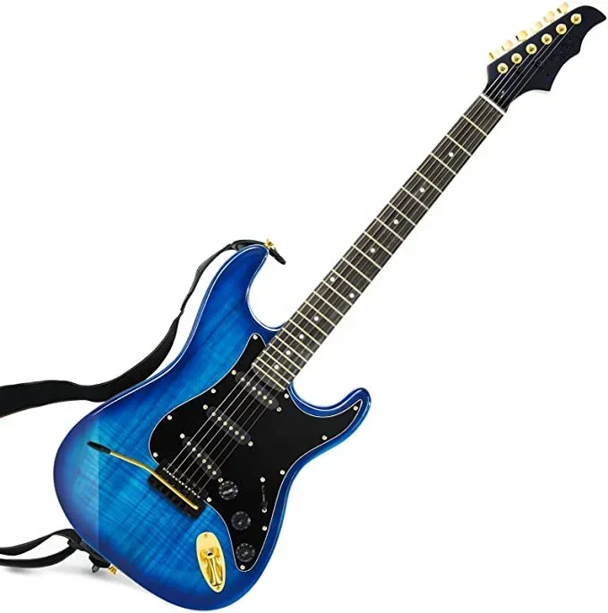 High Gloss Cool Shape 39 Inch Electric Guitar OEM ODM Musical Instrument Guitar Electric for Professional Beginner