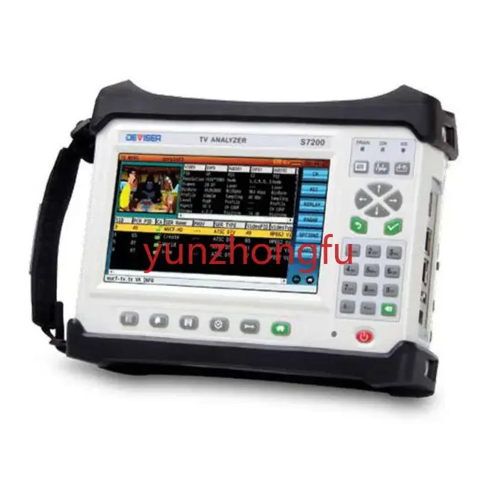 Digital Analog TV Signal Analyzer DVB-C/C2 DVB-T/T2 DVB-S/S2 Satellite Analysis Meter S7200 ( ATSC and ISDB-Tb Option)