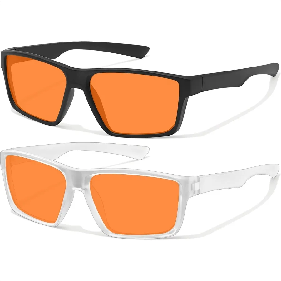 

2 Pack Blue Light Glasses Men Women Computer Gaming Glasses UV Protect Blue Light Blocking Glasses Anti Glare Fatigue