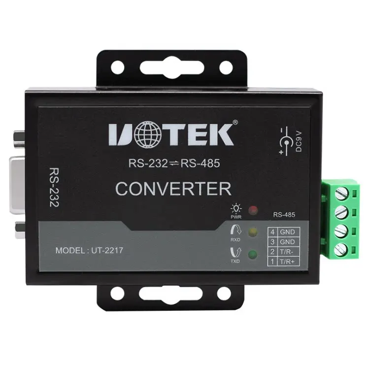 Yutai UT-2217 Active RS232 to RS485 Converter Surge Protection Industrial Serial Adapter