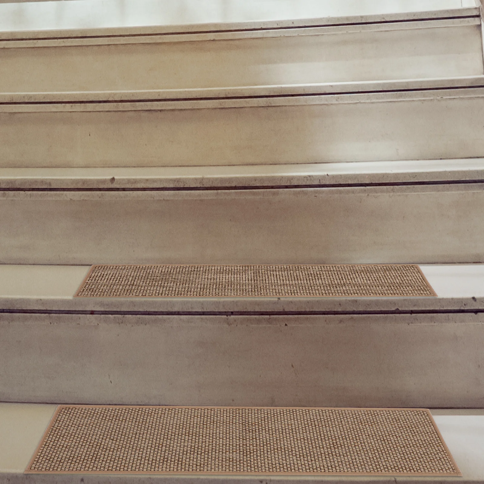 

5pcs Non-Slip Self-Adhesive Step Mats Indoor Wood Tile Concrete Stairs Safety For Pets Easy Install Reusable Pads Stair