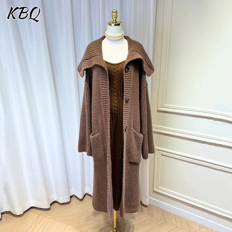 KBQ Solid Minimalist Two Piece Sets For Women Sling Sleeveless Dress High Wait Spliced Pockets Elegant Short Coat Female Fashion