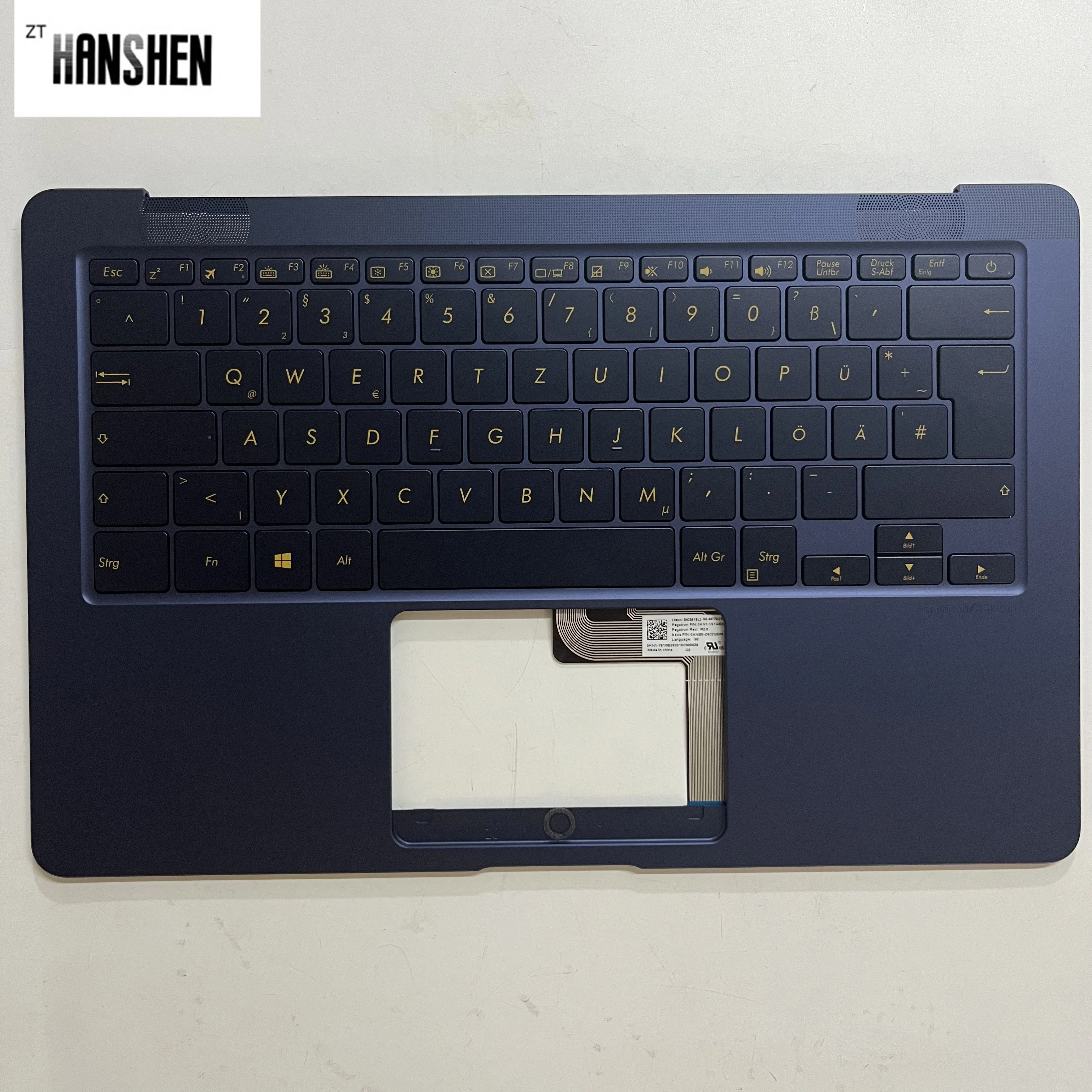 Imagem -04 - Hanshen-c Capa para Laptop Asus ar br gr it la Reino Unido Zenbook Deluxe Ux490 Ux490u Ux490ua