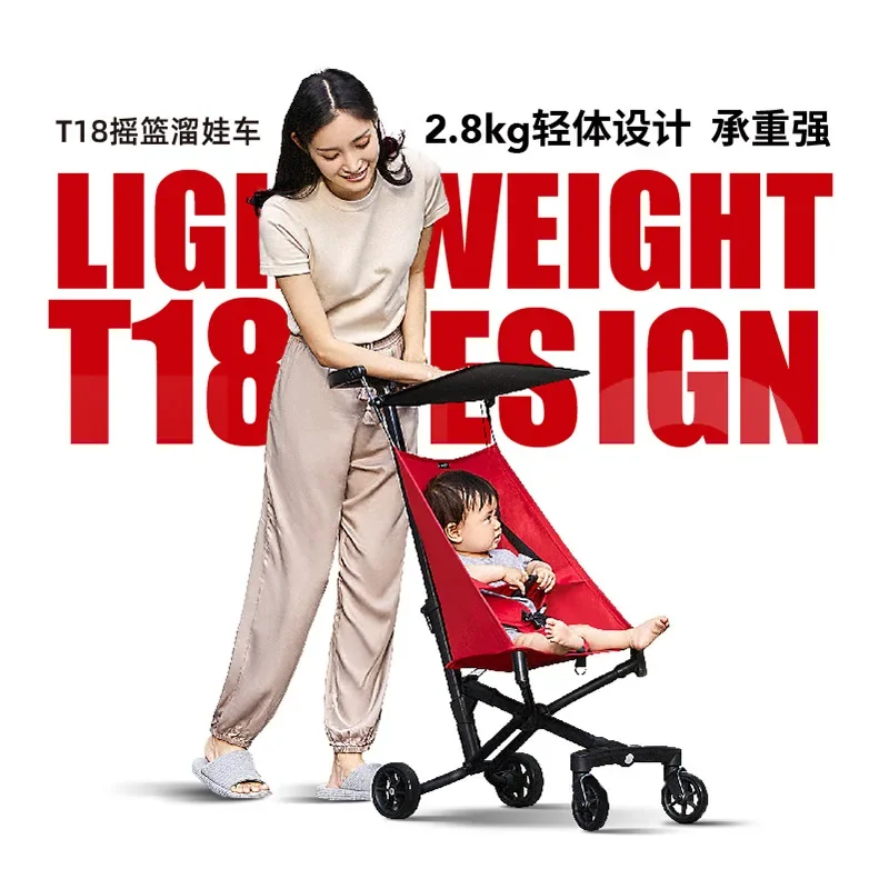 

New Aluminum Alloy Boarding Pocket Stroller for Strolling Babies, Lightweight and Foldable Baby Stroller