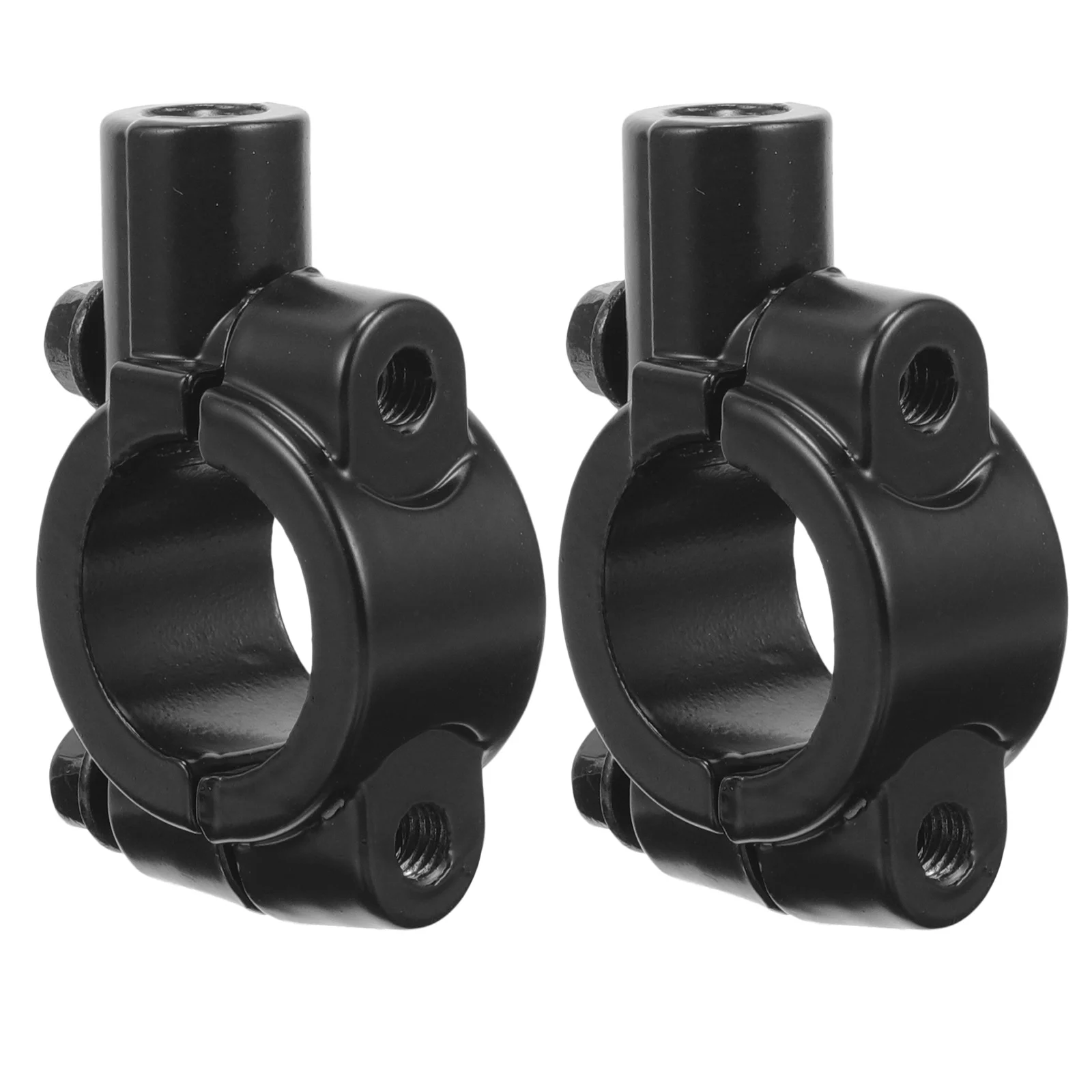 

2Pcs Motorcycle Mirror Mount Durable Metal Motorbike Clip Easy Install Enhanced Visibility Night Safety Mirror Mount