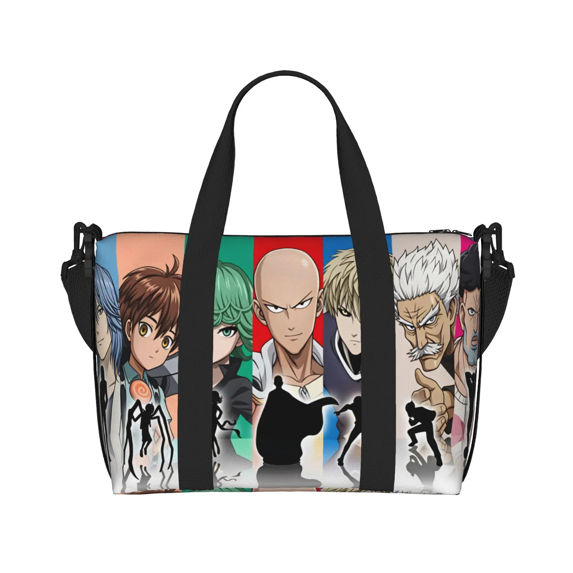 Custom Large O-Ones P-Punchs M-Mans Amai Mask Tote Bag for Women Child Empero Genos Shoulder Shopping Beach Gym Travel Bag