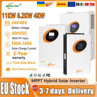 Jsdsolar 11KW 6.2KW 4KW Hybrid Solar Inverter 48V 24V 230VAC Pure Sine Wave Inverter PV 500VDC MPPT Solar Controller With WiFi