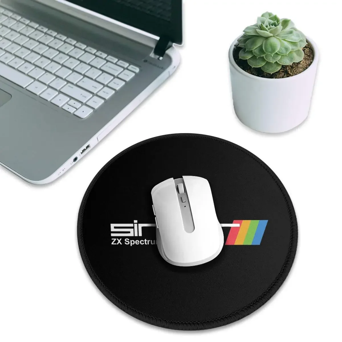 ZX Spectrum Round Mouse Pad Computer Keyboard Mouse Mat Gamer PC Desk Mat Office Table Mats