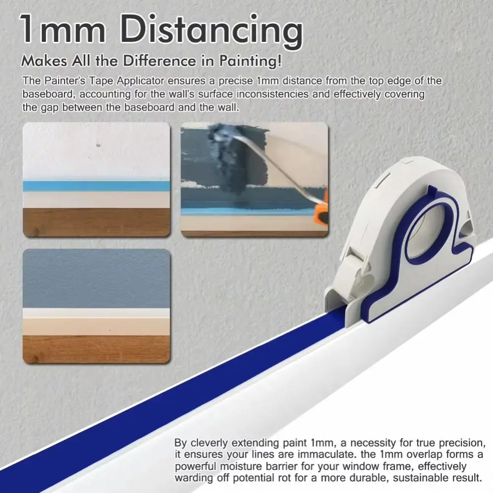 

Wall Floor Painting Easy Seam Tape Machine Beautify Cracks Packaging Sealing Painter Masking Tape Applicator Tiles Repair