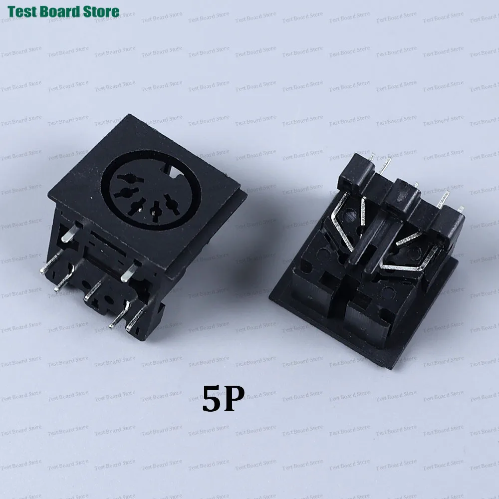 5/10/20 Stück Große S-Terminal DIN4 DIN5 DIN6 DIN7 DIN8 Buchsensteckverbinder 4P/5P/6P/7P/8P PCB Panelmontage – Detail 9