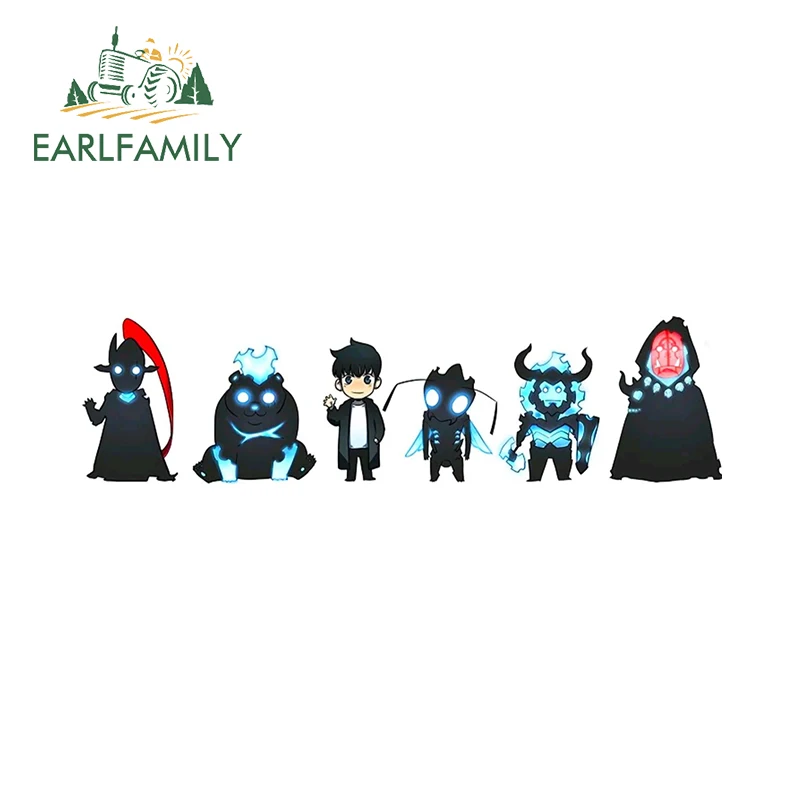 EARLFAMILY For Solo Anime Cute Peeker Car Stickers Interesting Cartoon Style Graphics Decals Cool Car Accesorios Para Auto