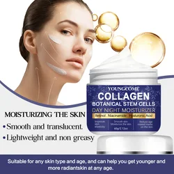 Collagen Face Moisturizer with Airless Pump - Collagen Botanical Stem Cells Cream for Skin with Retinol Niacinamide