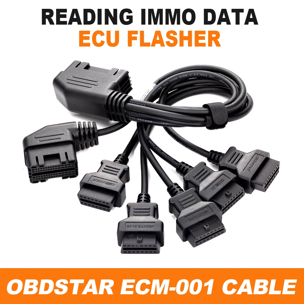 OBDSTAR ECM-001 Cable Read IMMO Data ECU Flasher for DCM6.2V MED17.5.25 MED17.5.21 ME17.5.22 EDC17C64 for X300 Classic G3/ DC706