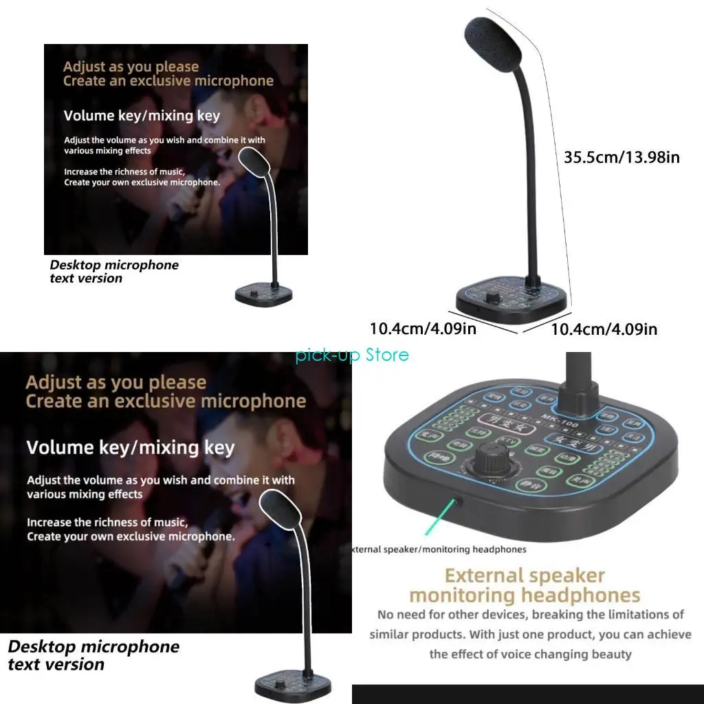 Q5WA 휴대용 USB 포트 사운드 체인저 16 음성 변경 효과 PC 콘솔 모바일