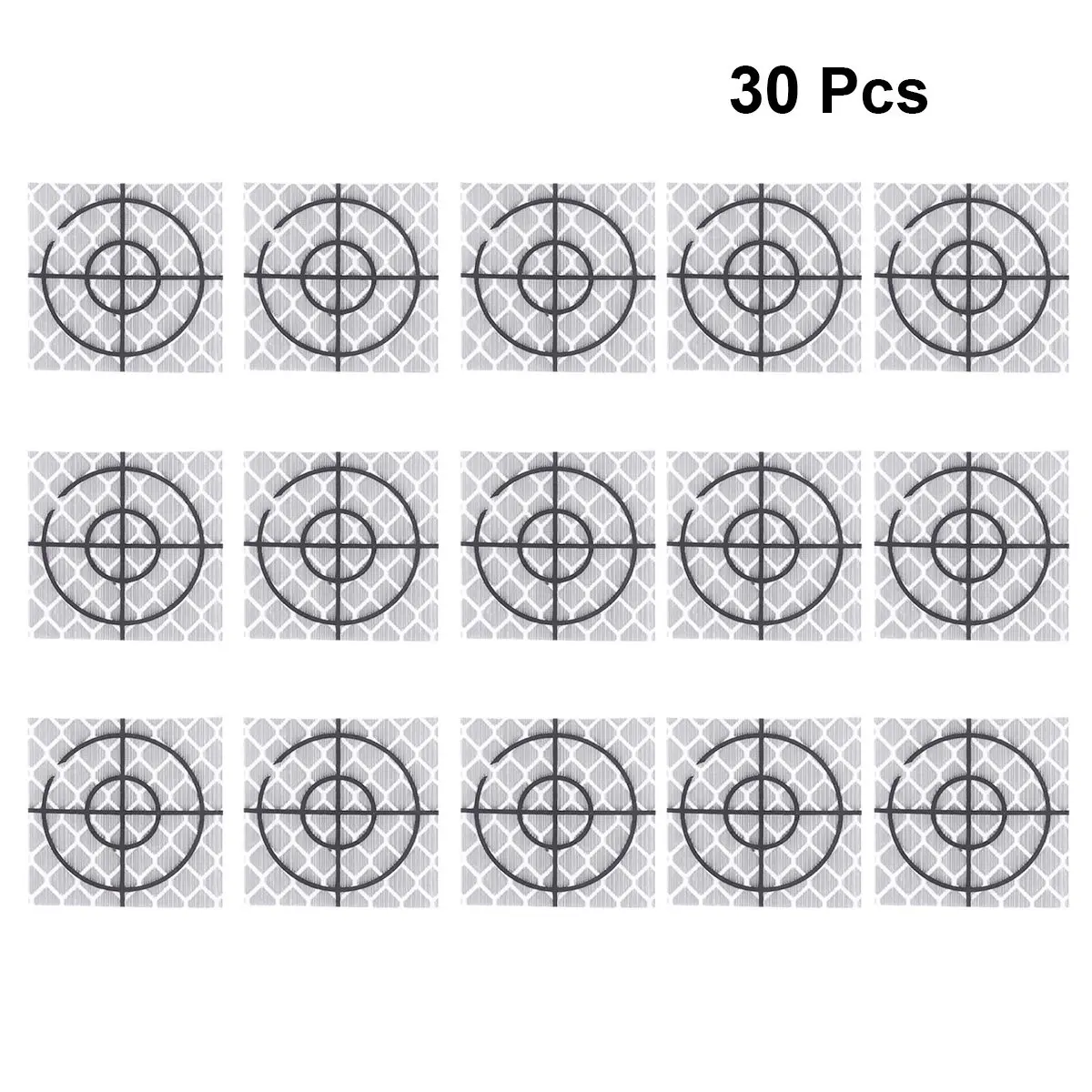 

30Pcs 20x20mm Professional Reflector Sheet for Engineers Total Station Survey Equipment Strong Adhesive Reflective Tape Clear
