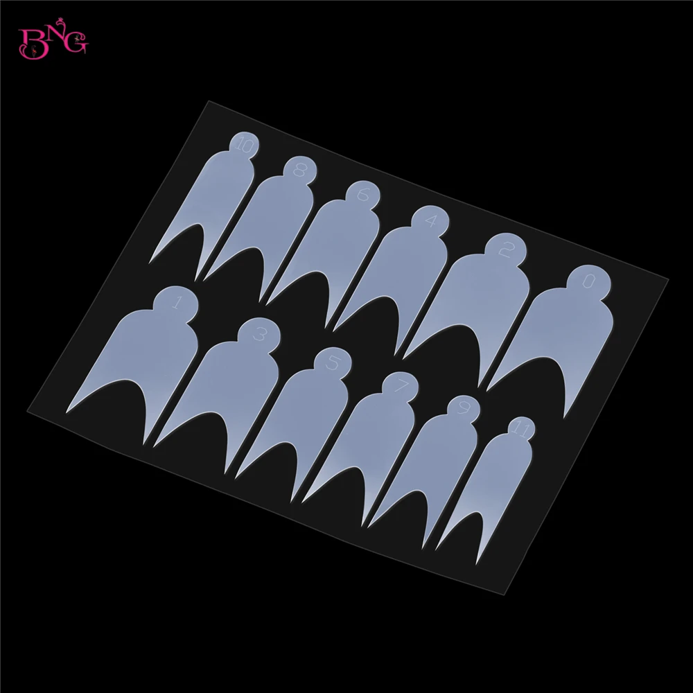 BNG 24 Stück Dual Forms French Silikon-Pads Form Schnell French Line Guides Nagelform Duet System Weiche Wiederverwendbare Aufkleber 9 Typen – Detail 7