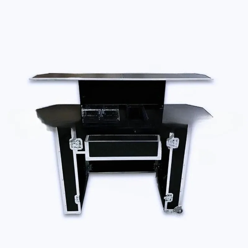 Bar Cabinet Commercial Grade Portable Bar Mobile Bartender Station For Events Trolley Mobile Assembly