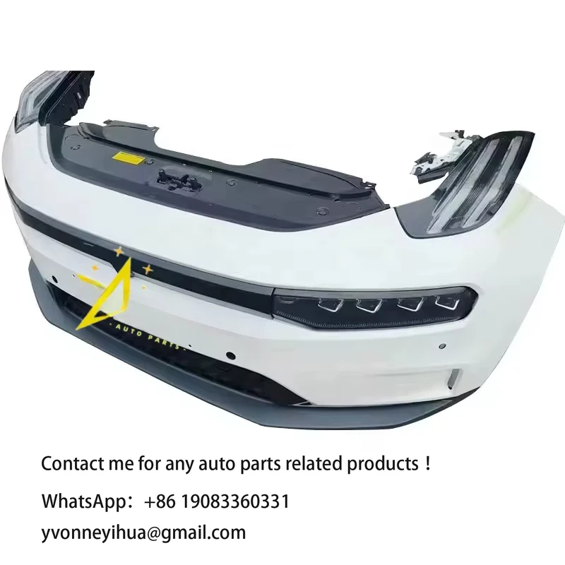 Used Original Front Bumper Assembly with Headlight for ZEEKR 001 Car High Quality Car Bumpers