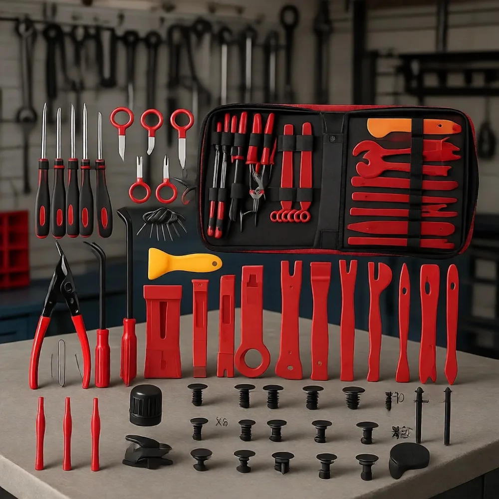 

330 Piece Car Trim Removal Tool Kit Panel Dashboard Radio Pry Set with Storage Bag