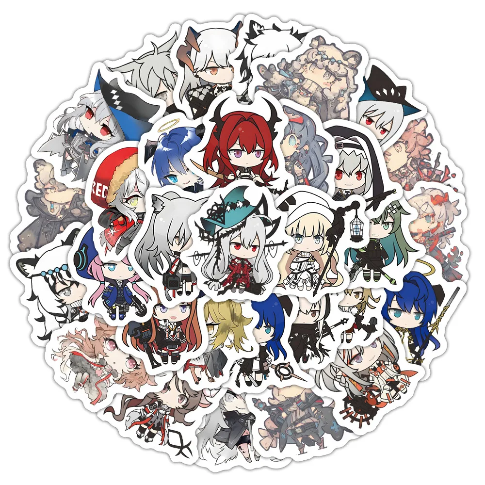 

10/30/60PCS Arknights Stickers Cute Cartoon Sticker ACGN Game Graffiti Decals Laptop Phone Guitar Car Bike Skatebaord Kids Toys