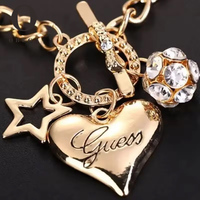 Obega Big Heart Charm Hallowout Star Fire Ball Bracelet For Women Imitation Pearl Cute Charm Lock Closure Ins Women Bracelet