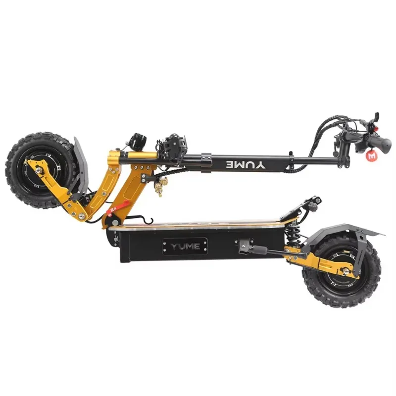 Melhor venda 60v 6000w 5600w scooter elétrico de motor duplo 11 Polegada pneu gordo e scooter dobrável para adulto