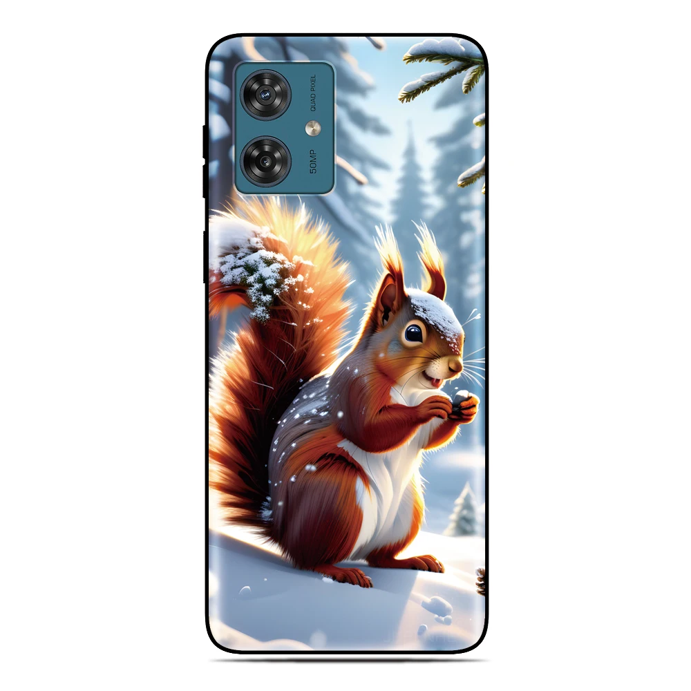 Cute Squirrel Back Cover For UMIDIGI G9 G9A G9C G9T Note 90 90C 90A G5 G6 G3 Power 5 5s 7 7s F1 A9 A11 A13 Pro Max Phone Case