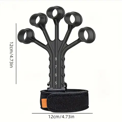 1-delad silikonfingerklämma - handhållen hand- och underarmsmuskelträningsenhet, fingergreppsstyrketräning 10 best sales armträning - №9