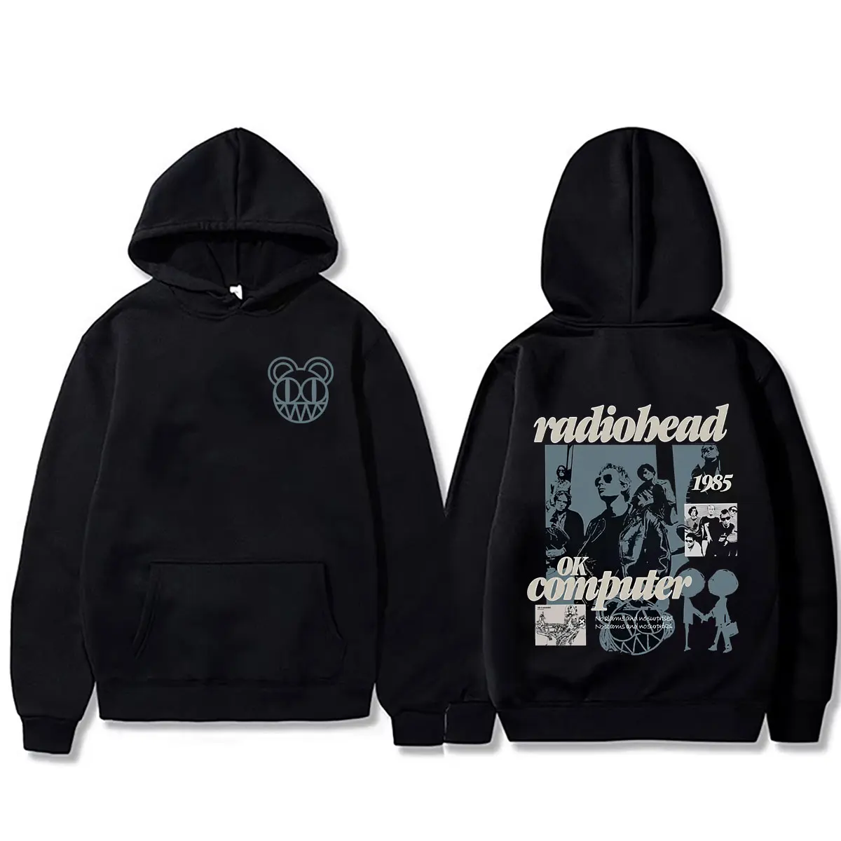 Rock Band Radiohead OK Computer Graphic Hoodie Men Women Hip Hop Oversized Sweatshirt Men's Fashion Vintage Casual Sportswear